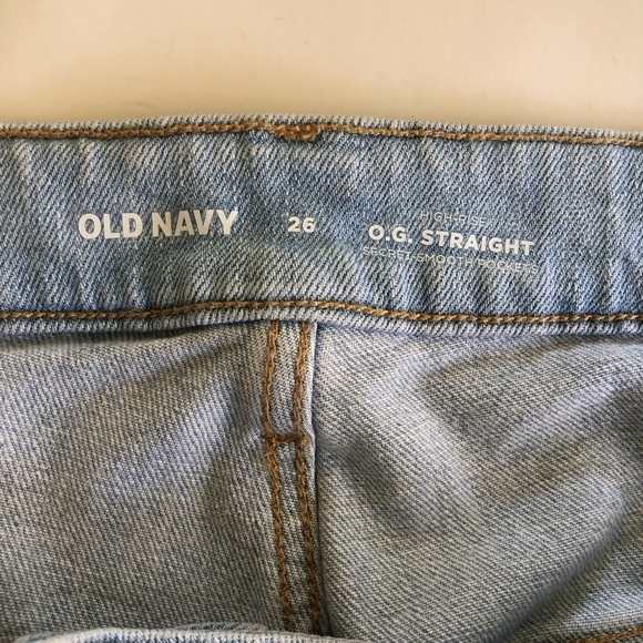 Old Navy High-Waisted Button-Fly O.G. Ripped Cuffed 5”inseam Jean Shorts Size 26 - Picture 5 of 11